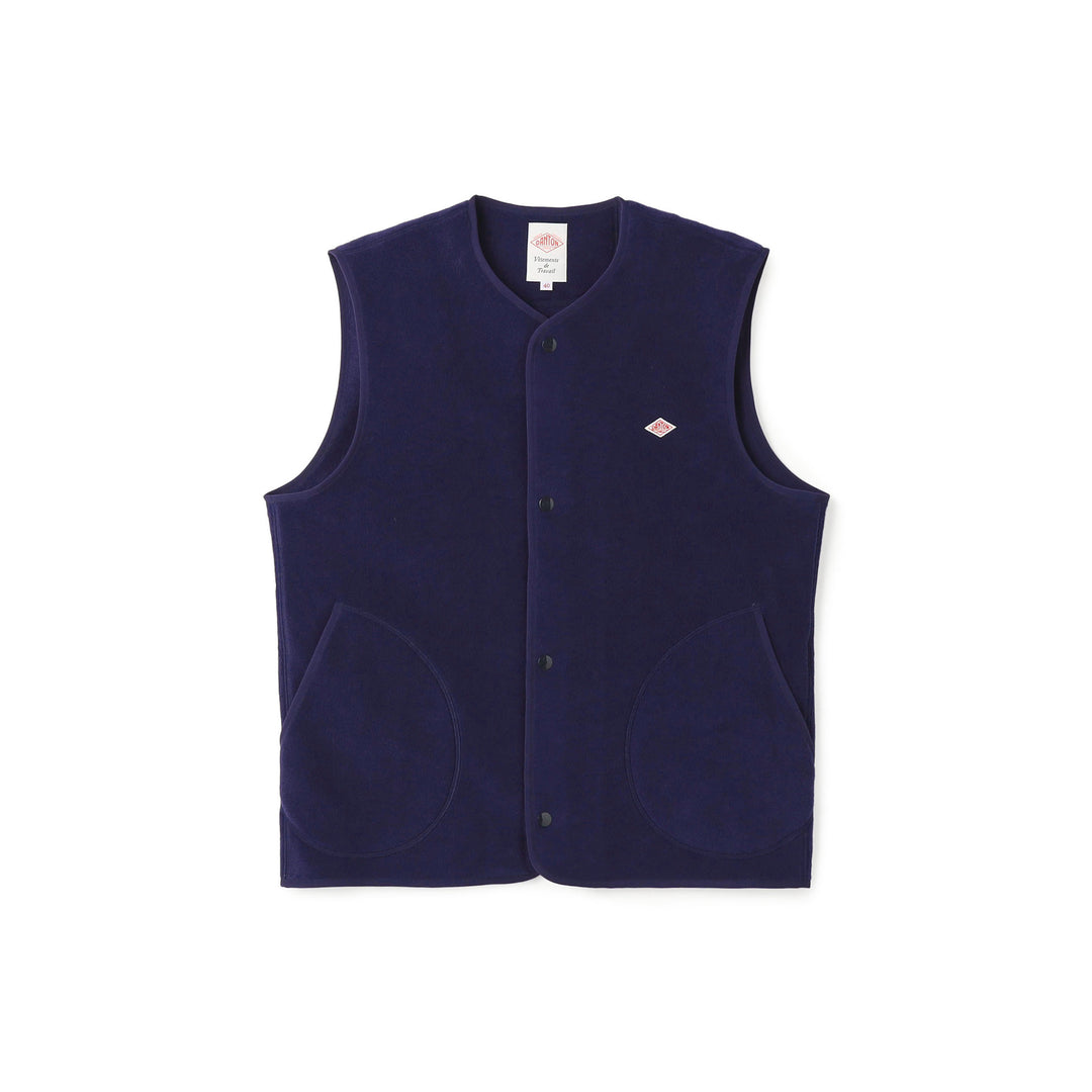 Men's Fleece Collarless Vest