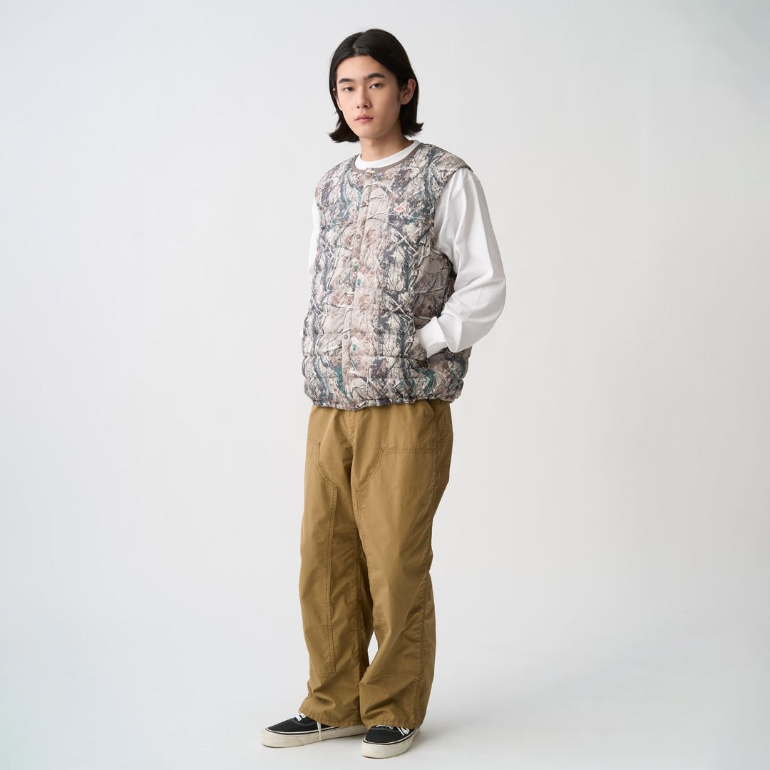 Men's Crewneck Inner Down Vest - Tree Camo Print