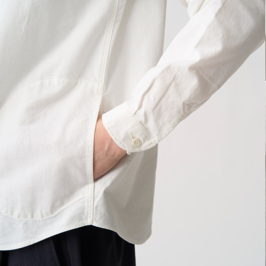 Women's Oxford Band Collar Shirt