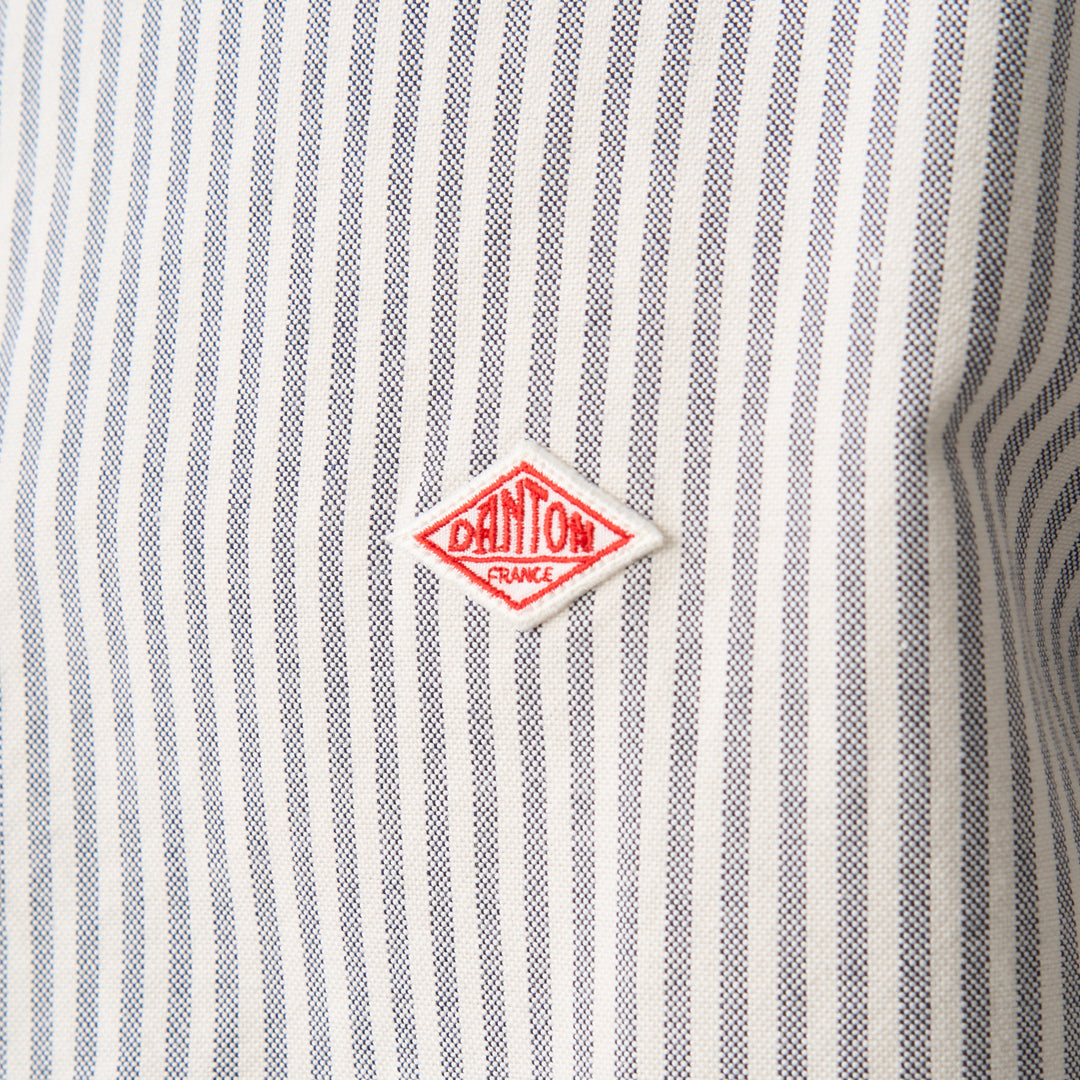 Men's Oxford Band Collar Shirt Pattern