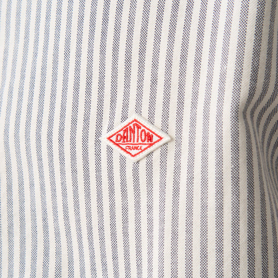 Men's Oxford Band Collar Shirt Pattern