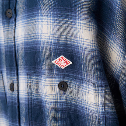 Men's Flannel Check Regular Collar Shirt