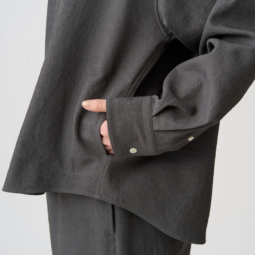 Women's Polyester Twill Shirt Jacket