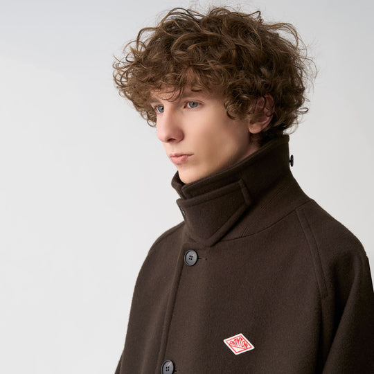 Men's Wool Melton Half Coat