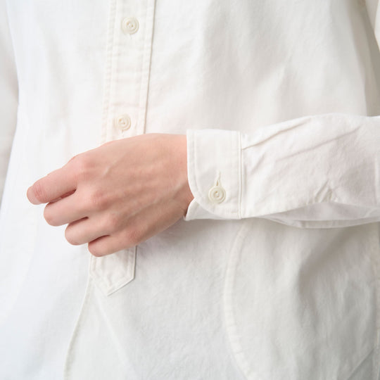 Women's Oxford Band Collar Shirt