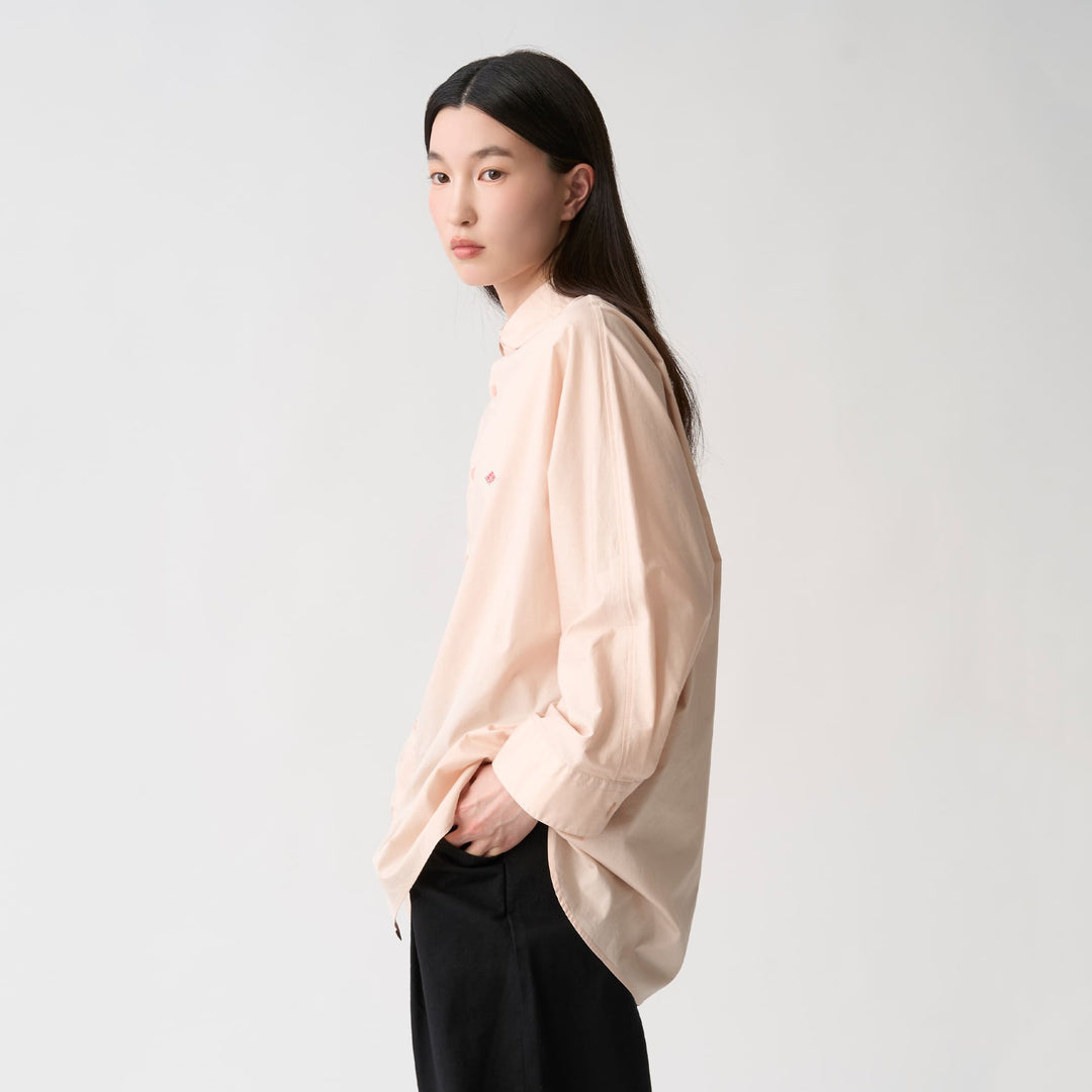 Women's High Count Twill Dolman Sleeve Tunic Shirt