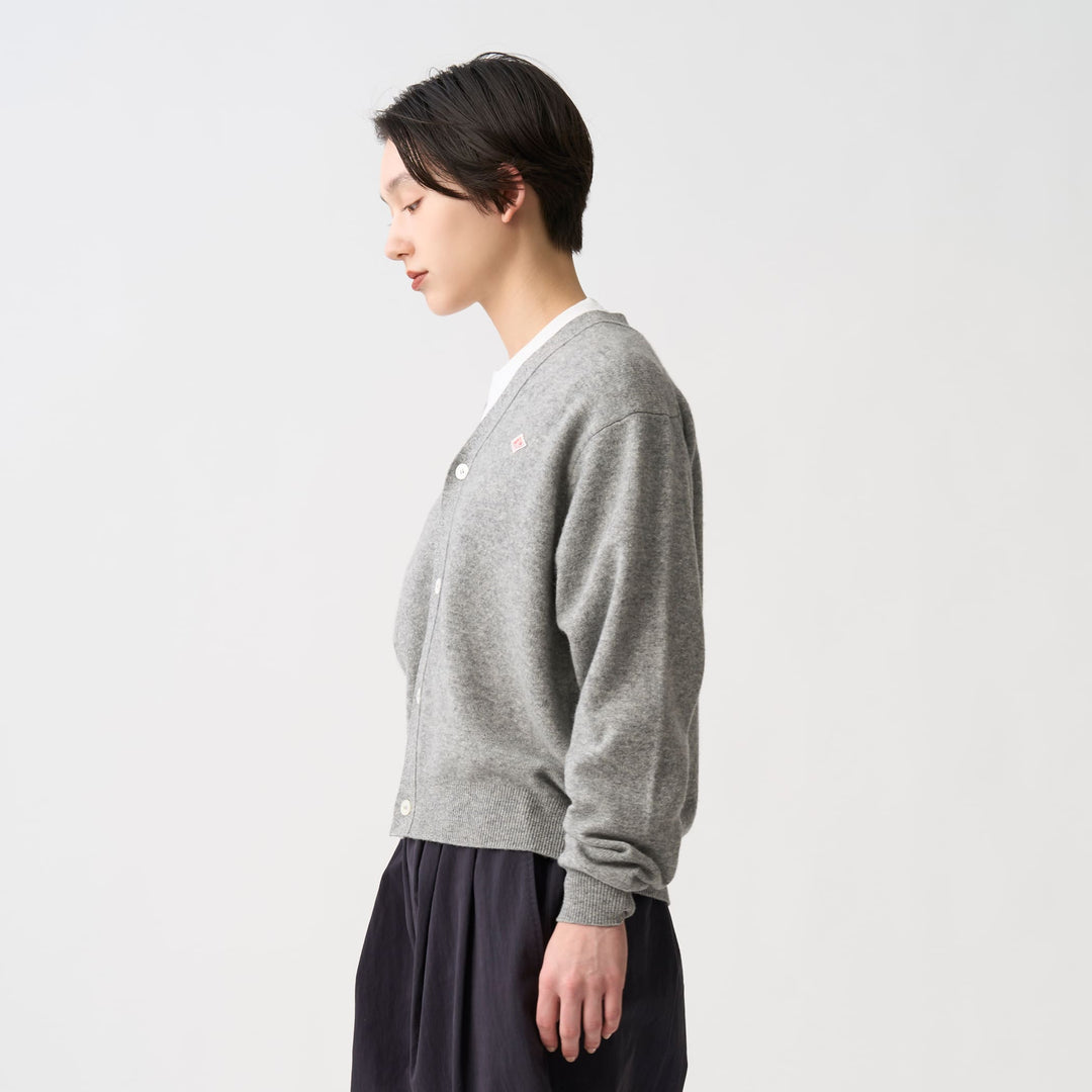 Women's Lambswool V-Neck Knit Cardigan