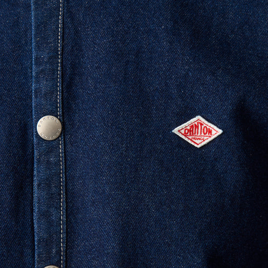 Women's Denim Collarless Jacket