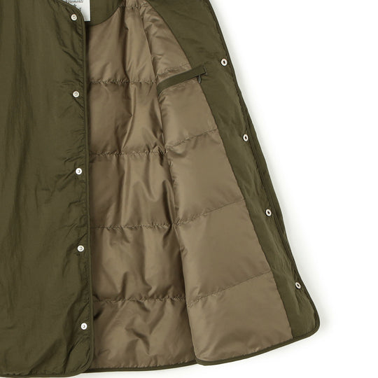 Women's Japan-Made Collarless Down Jacket