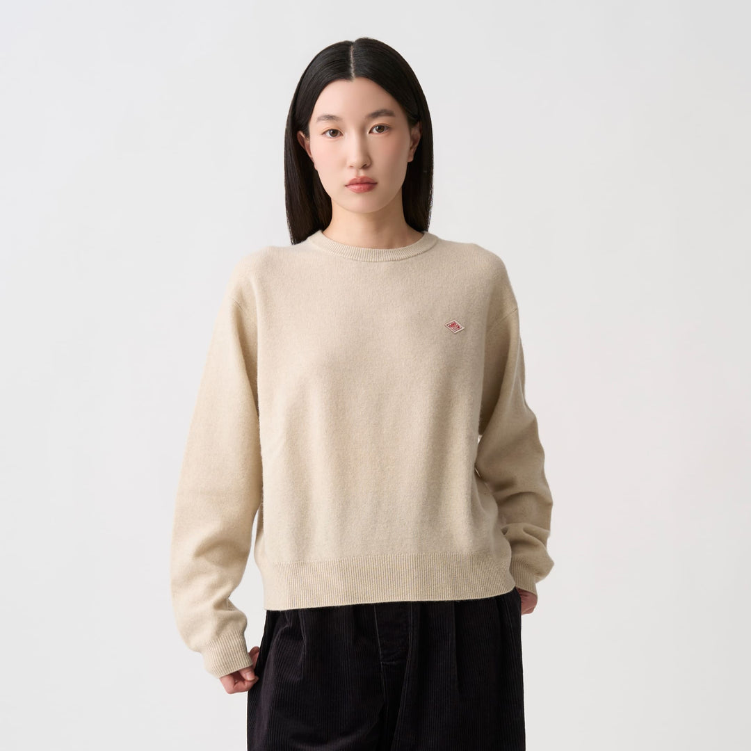 Women's Lambswool Crew Neck Knit Pullover