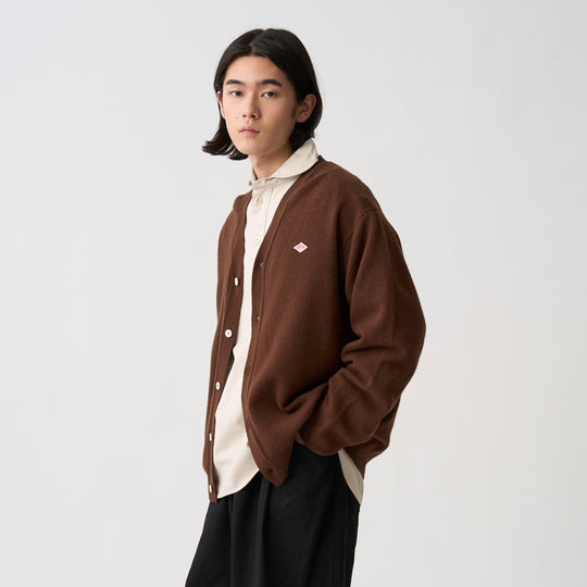 Men's Lambswool V-Neck Knit Cardigan