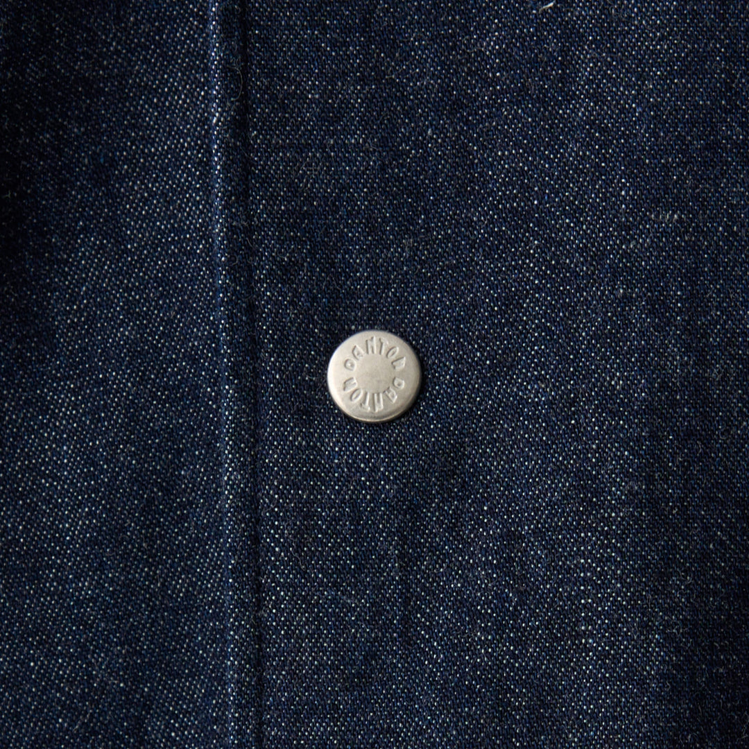 Men's Denim Dungaree Button-Down Shirt