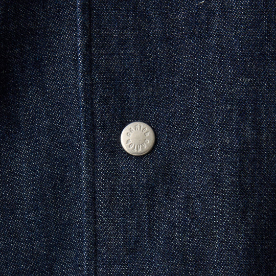 Men's Denim Dungaree Button-Down Shirt