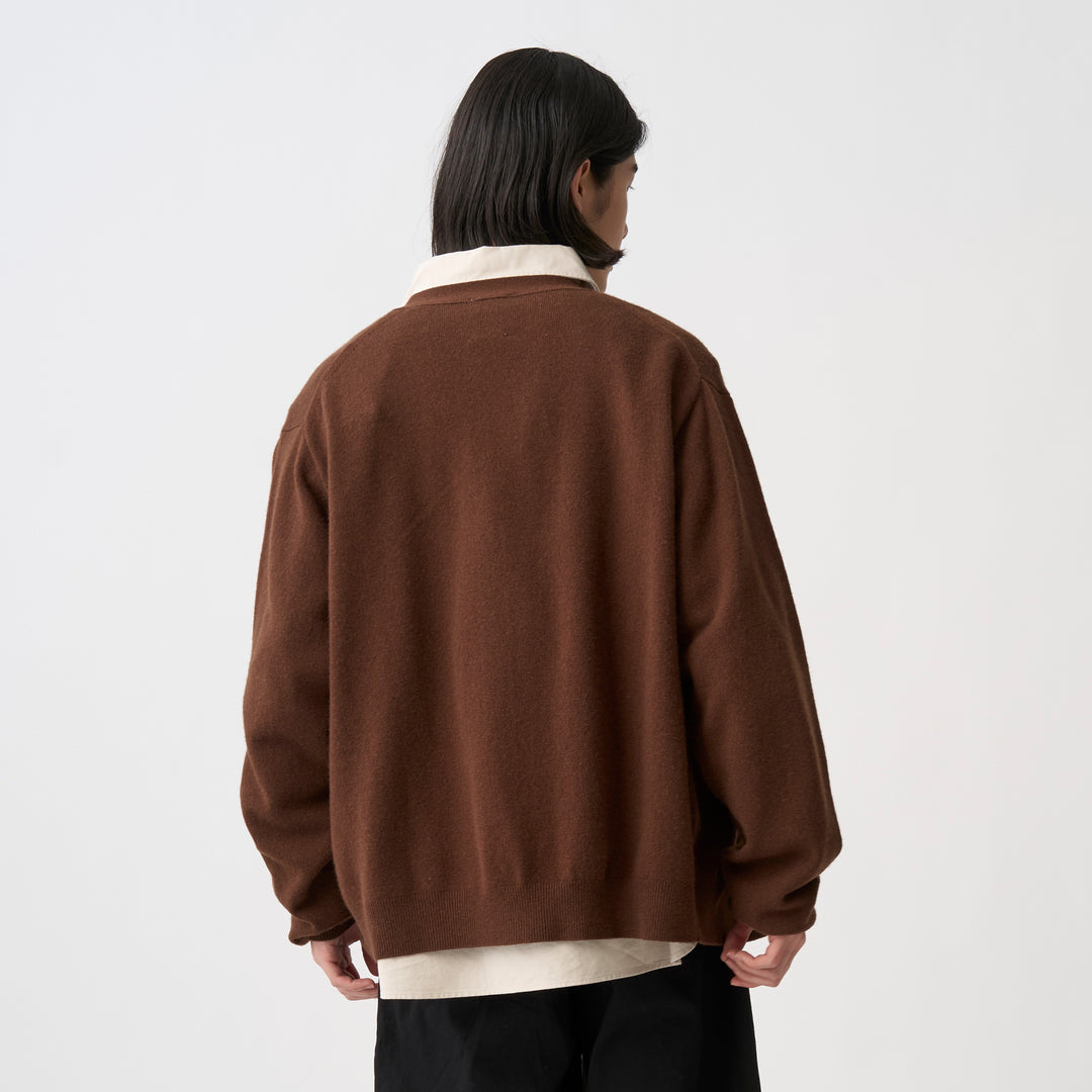 Men's Lambswool V-Neck Knit Cardigan