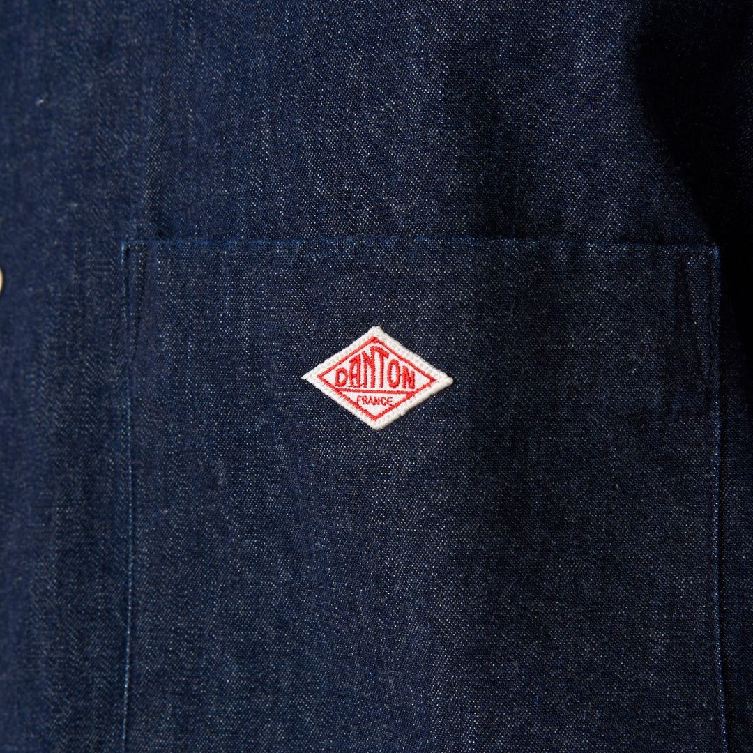 Men's Denim Dungaree Button-Down Shirt