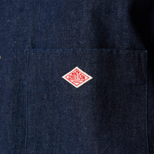 Men's Denim Dungaree Button-Down Shirt
