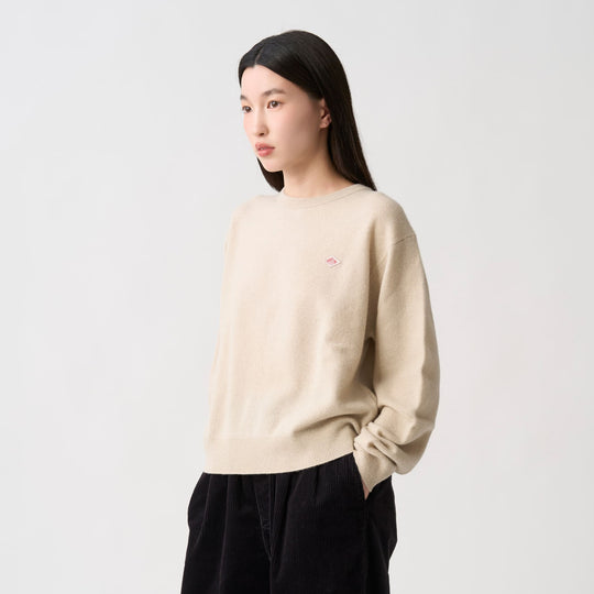 Women's Lambswool Crew Neck Knit Pullover
