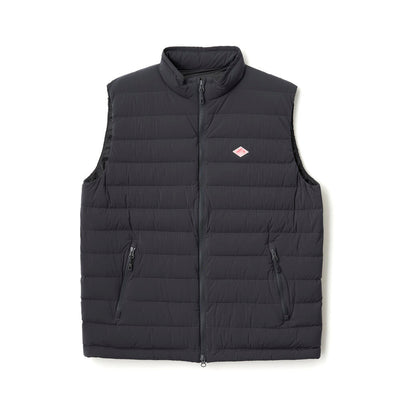 MEN'S STRETCH NYLON MIDDLE DOWN STAND COLLAR VEST