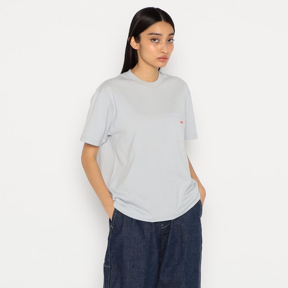 WOMEN'S PLAIN SHORT SLEEVE POCKET T-SHIRT