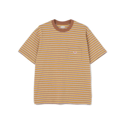 WOMEN'S STRIPE SHORT SLEEVE POCKET T-SHIRT