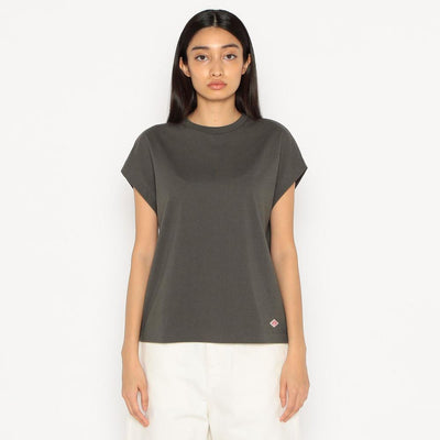 WOMEN'S PLAIN DOLMAN SLEEVELESS T-SHIRT