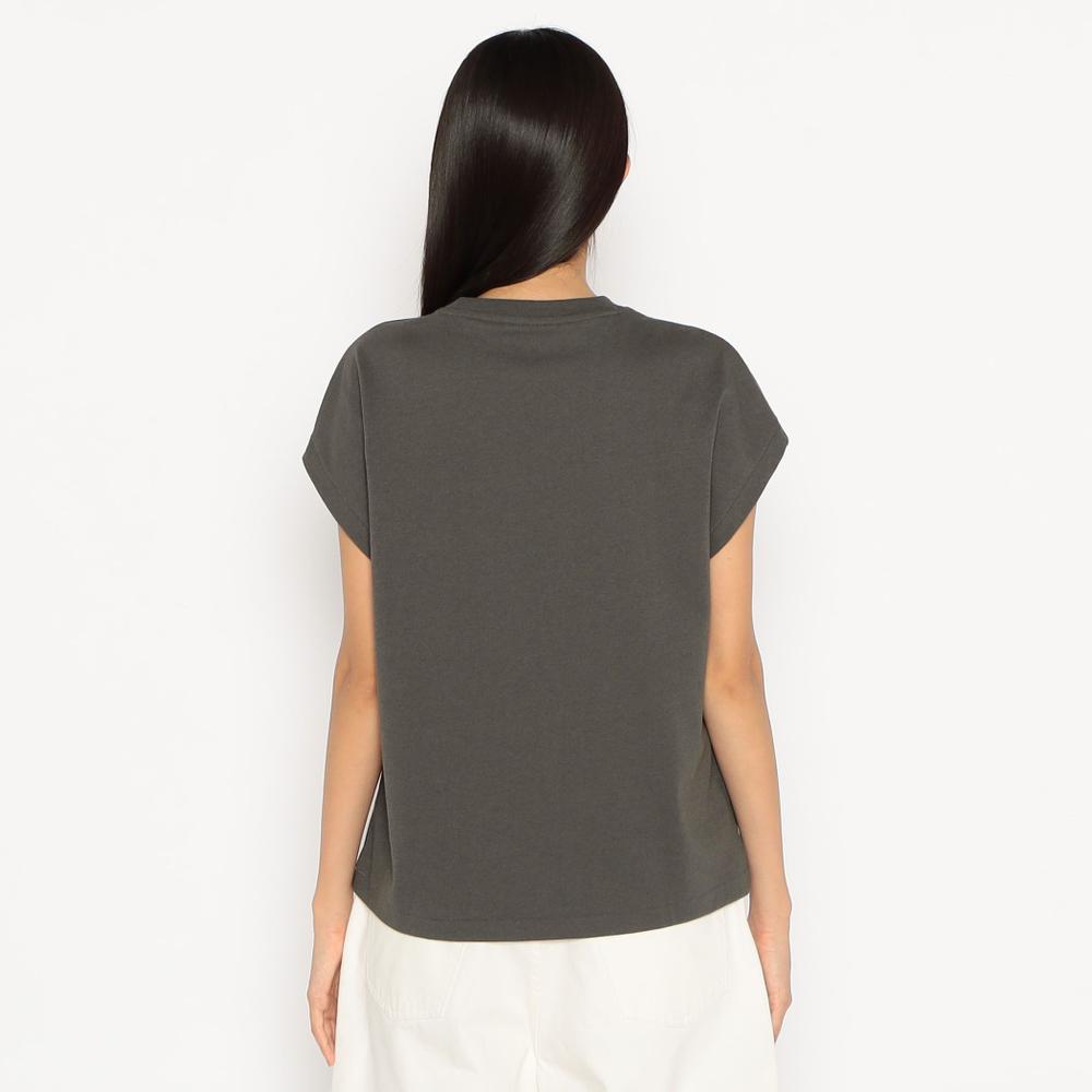 WOMEN'S PLAIN DOLMAN SLEEVELESS T-SHIRT