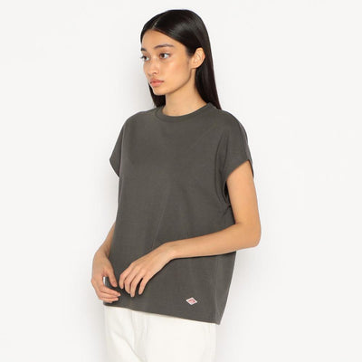 WOMEN'S PLAIN DOLMAN SLEEVELESS T-SHIRT