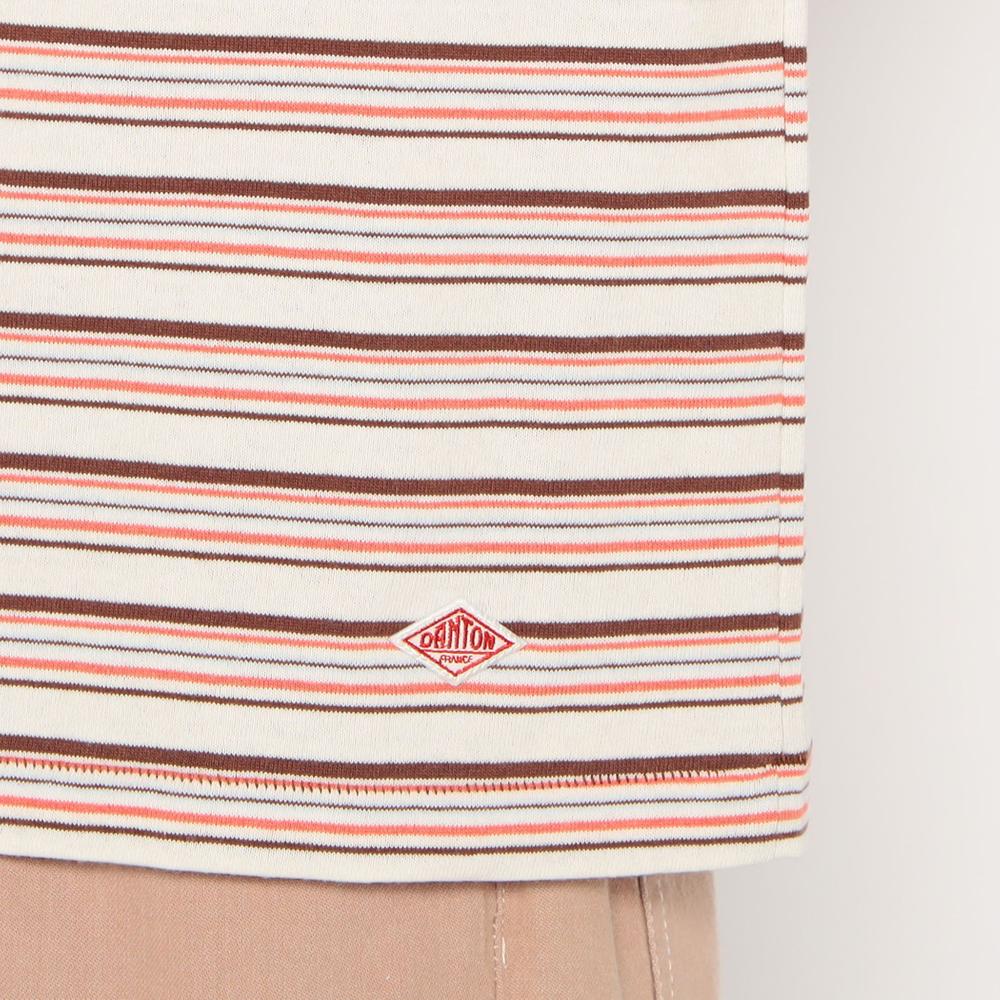 WOMEN'S STRIPE DOLMAN SLEEVELESS T-SHIRT