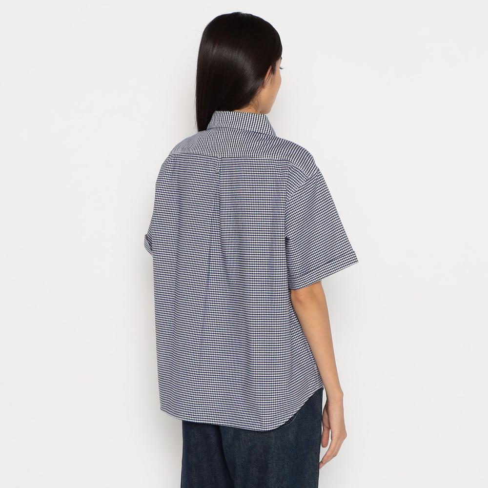 WOMEN'S OXFORD ROUND COLLAR PULLOVER SHIRT S/S
