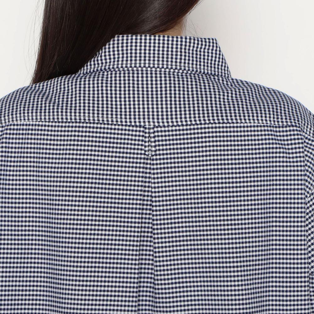 WOMEN'S OXFORD ROUND COLLAR PULLOVER SHIRT S/S
