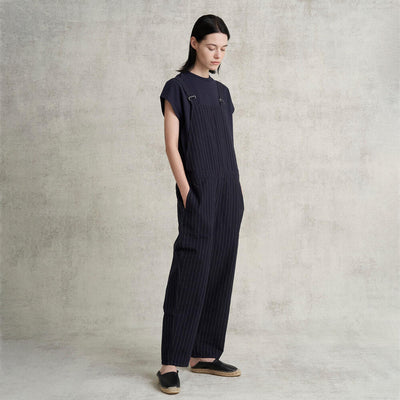 WOMEN'S COTTON LINEN WEATHER SALOPETTE PANTS