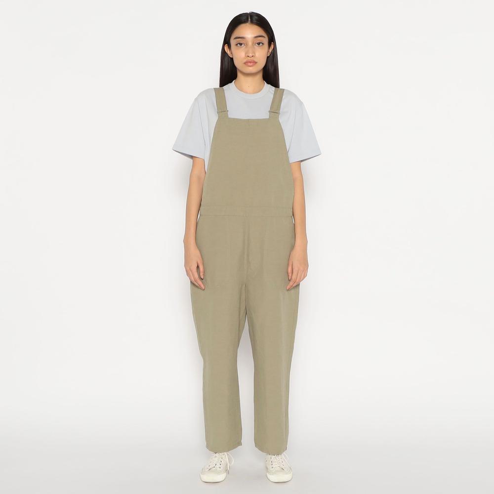 WOMEN'S COTTON LINEN WEATHER SALOPETTE PANTS