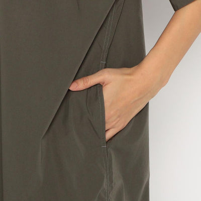 WOMEN'S PLAIN PULLOVER SHIRT DRESS