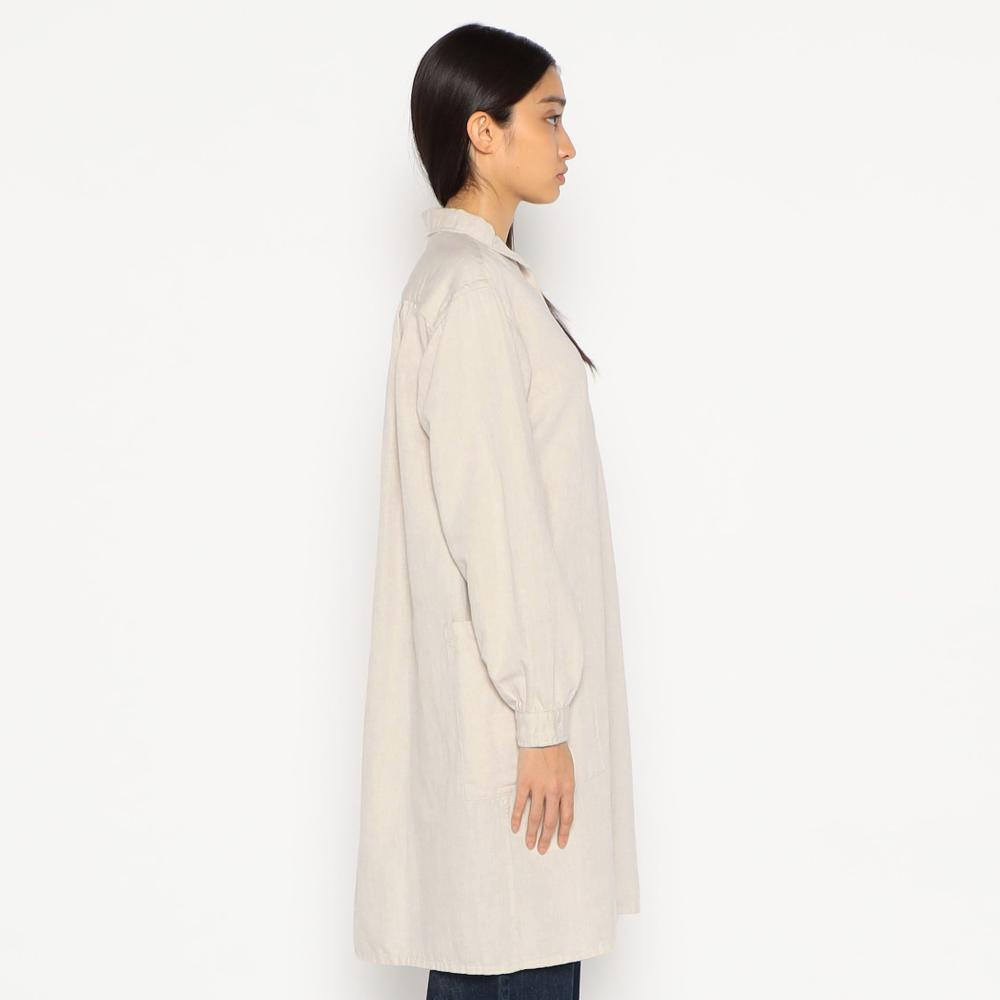 WOMEN'S COTTON LINEN CHAMBRAY TUNIC SHIRTS