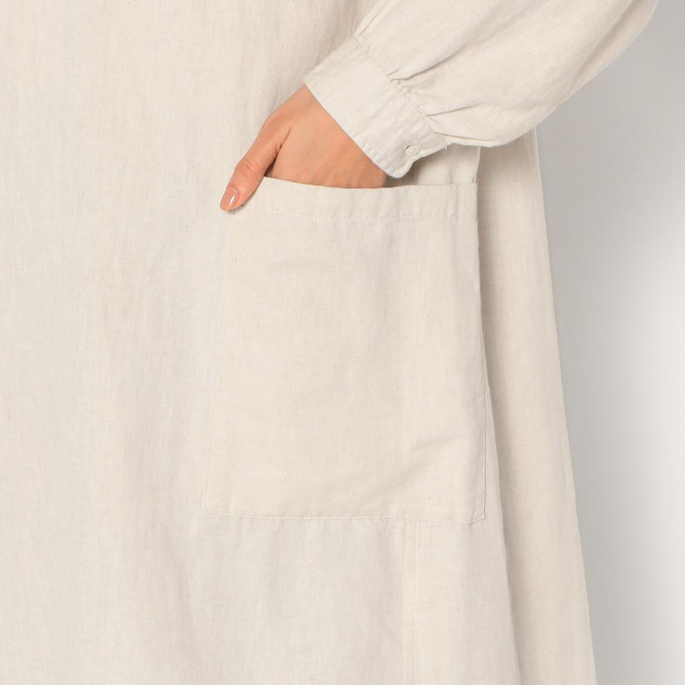 WOMEN'S COTTON LINEN CHAMBRAY TUNIC SHIRTS