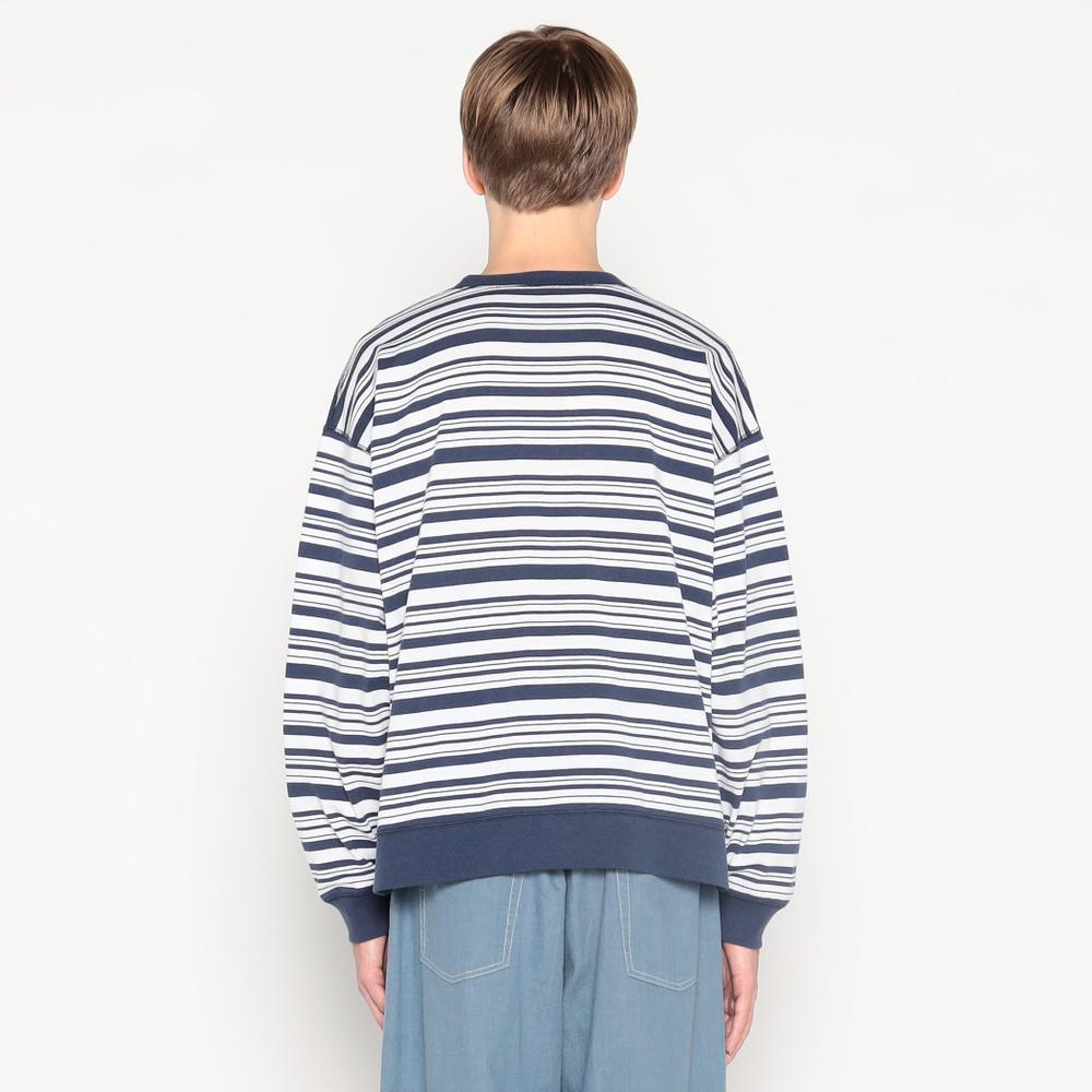 MEN'S STRIPE LONG SLEEVE T-SHIRT RIB