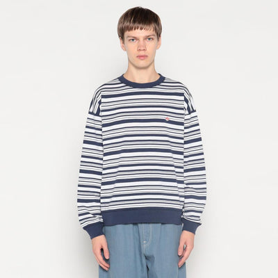MEN'S STRIPE LONG SLEEVE T-SHIRT RIB
