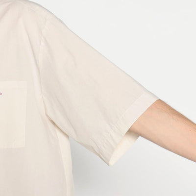 MEN'S COTTON LINEN BAND COLLAR SHIRT S/S