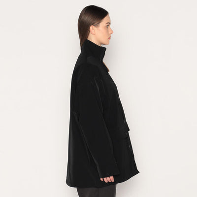 WOMEN'S POLYESTER TWILL INSULATION STAND COLLAR JACKET