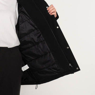 WOMEN'S POLYESTER TWILL INSULATION STAND COLLAR JACKET