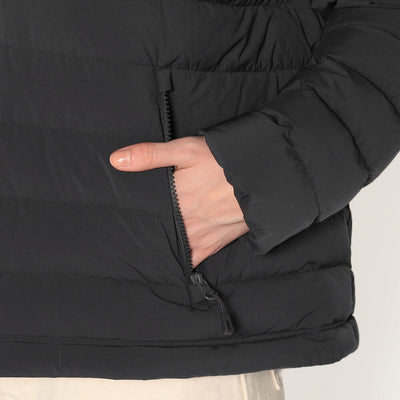 WOMEN'S STRETCH NYLON MIDDLE DOWN HOODED JACKET