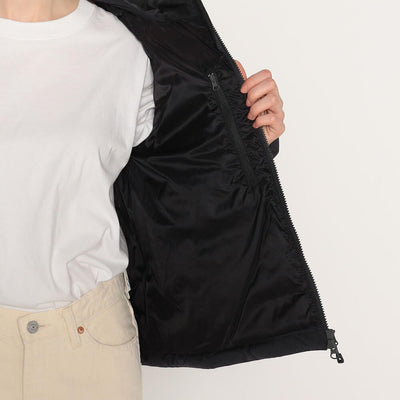 WOMEN'S STRETCH NYLON MIDDLE DOWN HOODED JACKET
