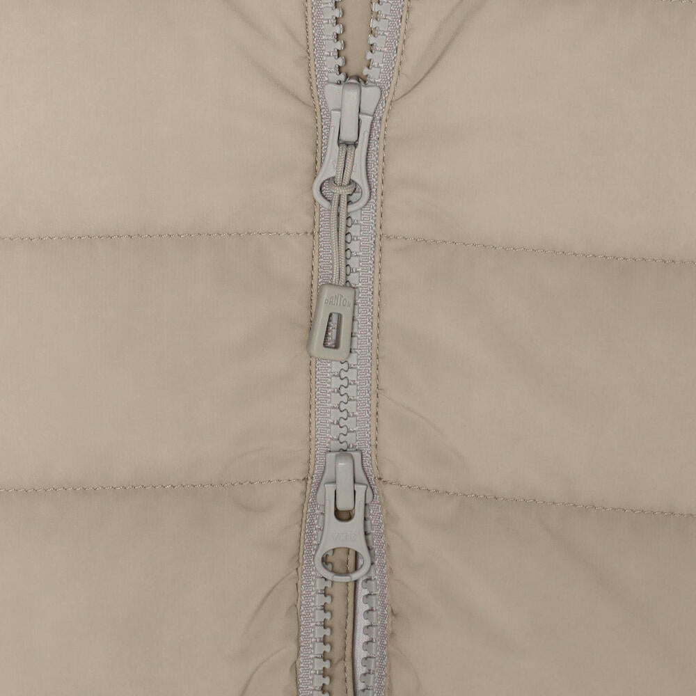 WOMEN'S STRETCH NYLON MIDDLE DOWN HOODED COAT