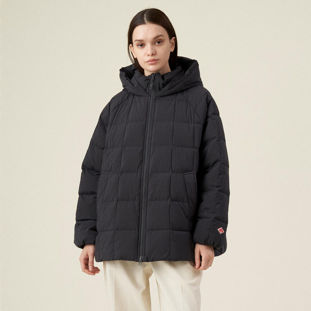 WOMEN'S STRETCH NYLON SQUARE QUILTED DOWN JACKET
