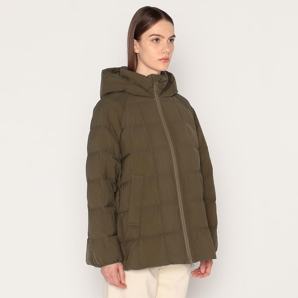 WOMEN'S STRETCH NYLON SQUARE QUILTED DOWN JACKET
