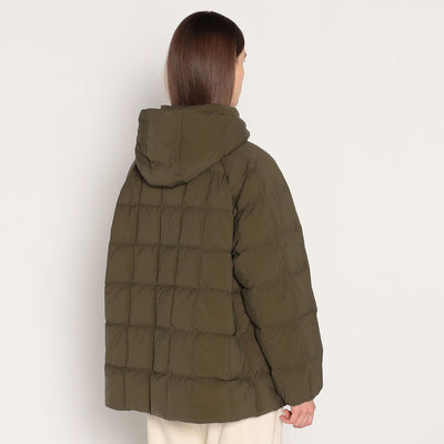 WOMEN'S STRETCH NYLON SQUARE QUILTED DOWN JACKET