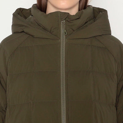 WOMEN'S STRETCH NYLON SQUARE QUILTED DOWN JACKET