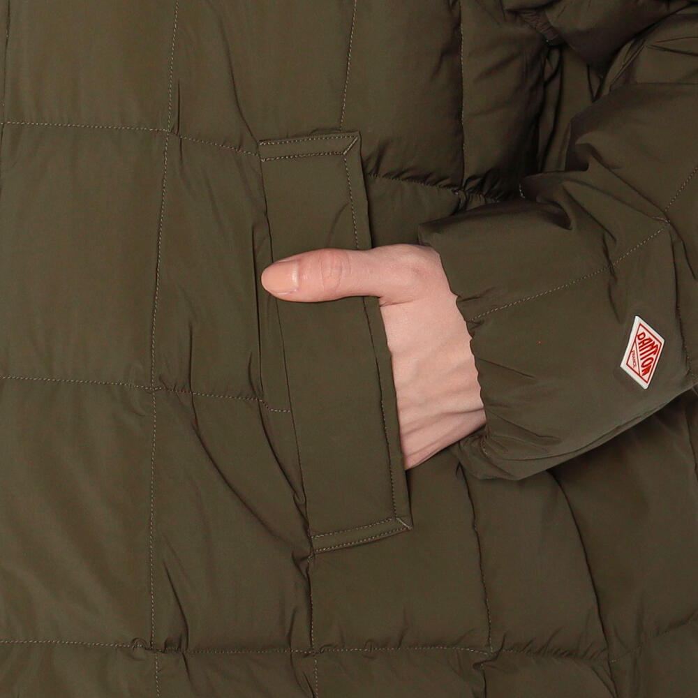 WOMEN'S STRETCH NYLON SQUARE QUILTED DOWN JACKET