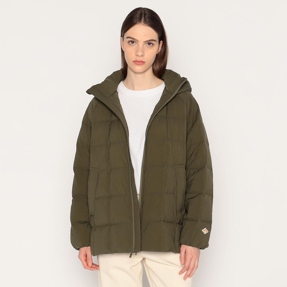 WOMEN'S STRETCH NYLON SQUARE QUILTED DOWN JACKET