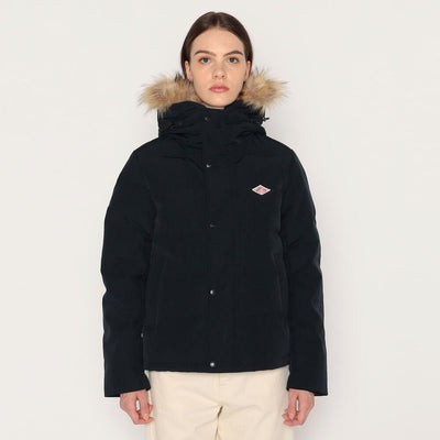 WOMEN'S FAUX FUR HOODED DOWN JACKET